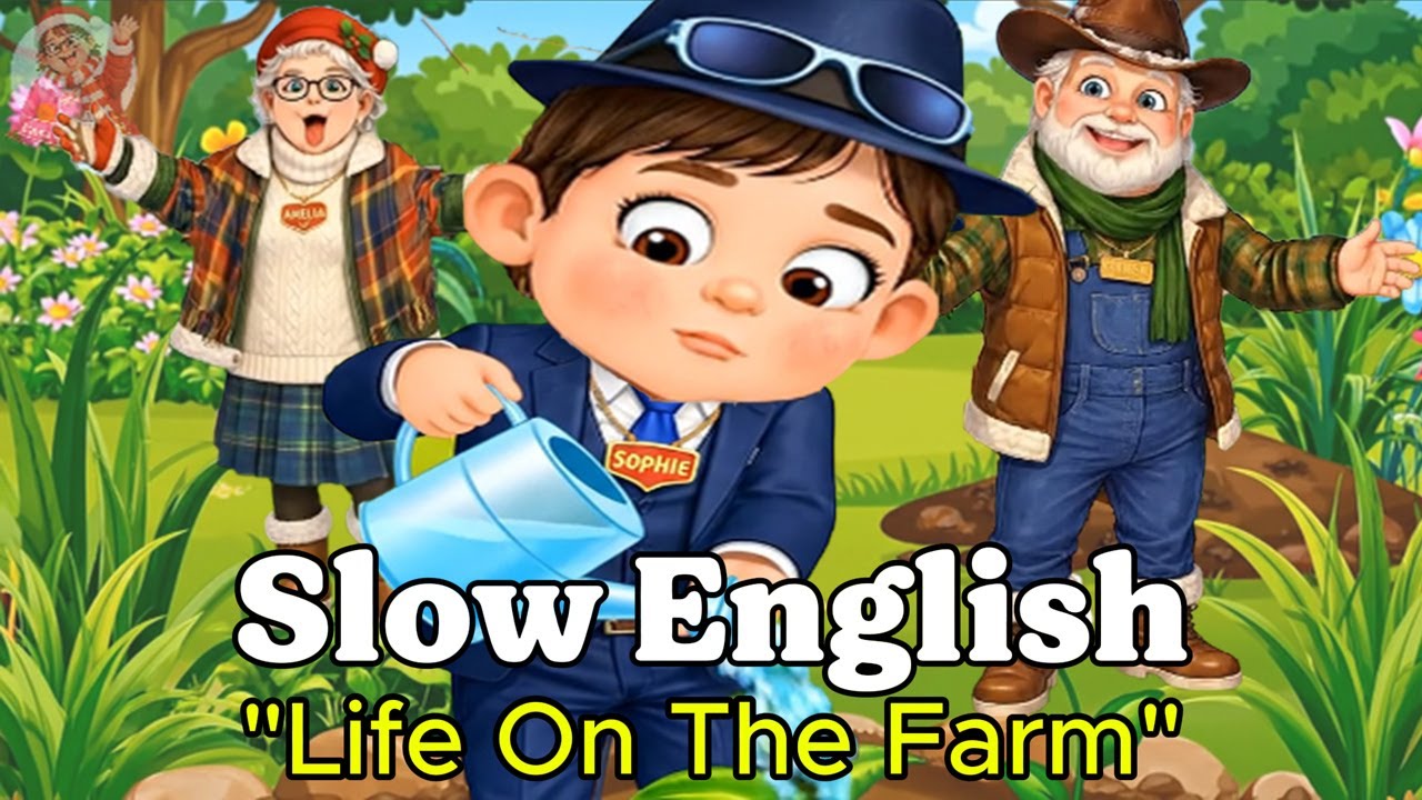 Life on the Farm 🐄 | Slow a2 english listening Story for Beginners