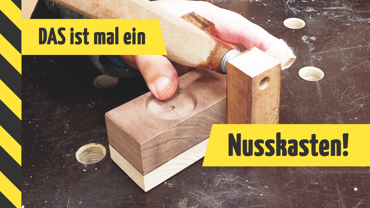 So knackt man Nüsse heute! 😅· DIY · Nussknacker selbst bauen!