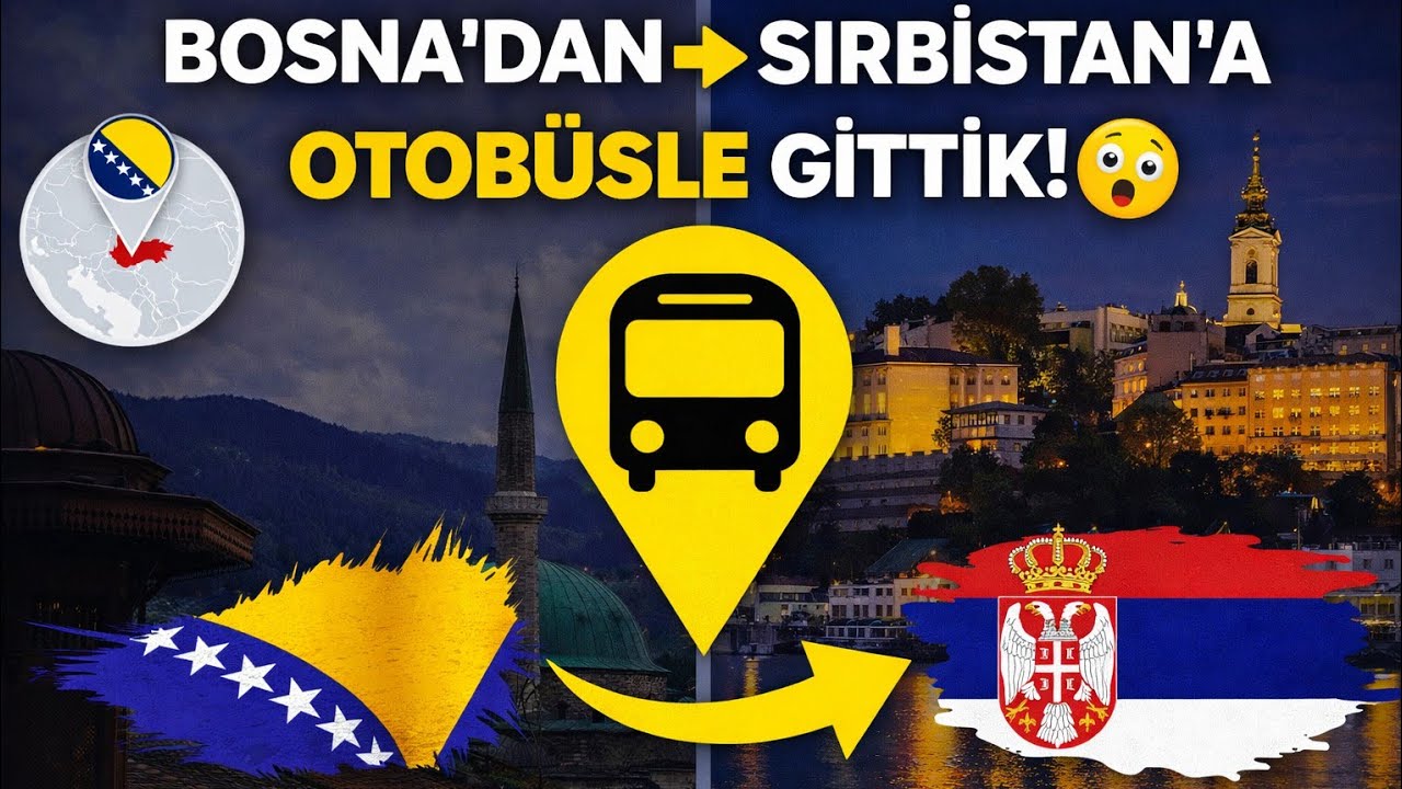 Saraybosnadan Belgrad'a Otobüs ile geçiş #saraybosna #belgrad