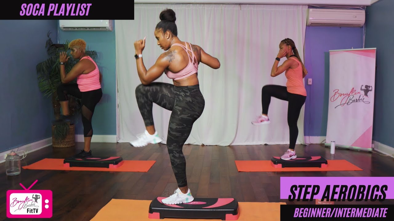 Flex Squad - Soca Step Aerobics [ BEGINNER/INTERMEDIATE]