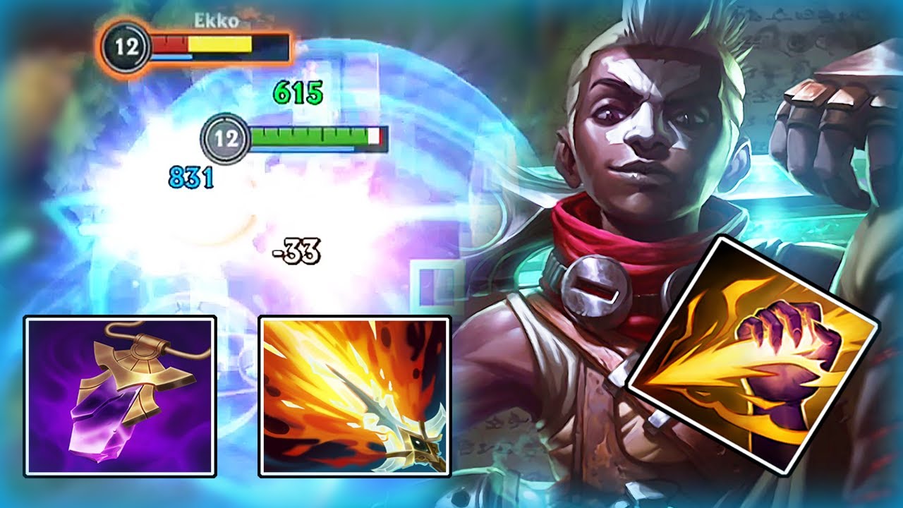 EKKO JUNGLER GAMEPLAY + MINI GUIDE - BUILD & RUNES - WILD RIFT