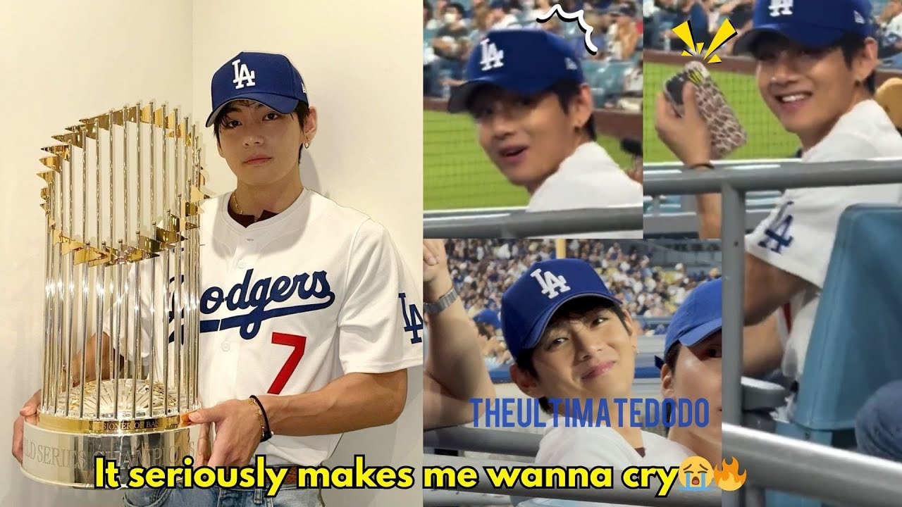 Taehyung exchanged hats with an Army😭🔥 The moment he spotted fans because they’re doing the hearts🥺