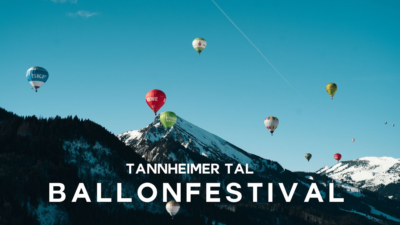 Erste Ballonfahrt mit Höhenangst im Tannheimer Tal + Ballonglühen am Abend