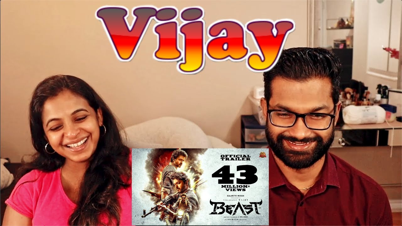 Beast - Official Trailer | Thalapathy Vijay | Reaction