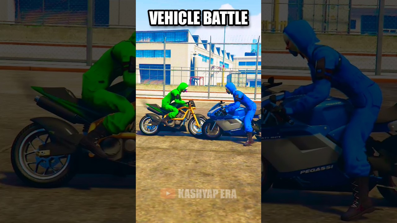 GTA V : Green Gang va Blue Gang Vehicle Battle In GTA 5 | Kashyap Era #shorts #gta