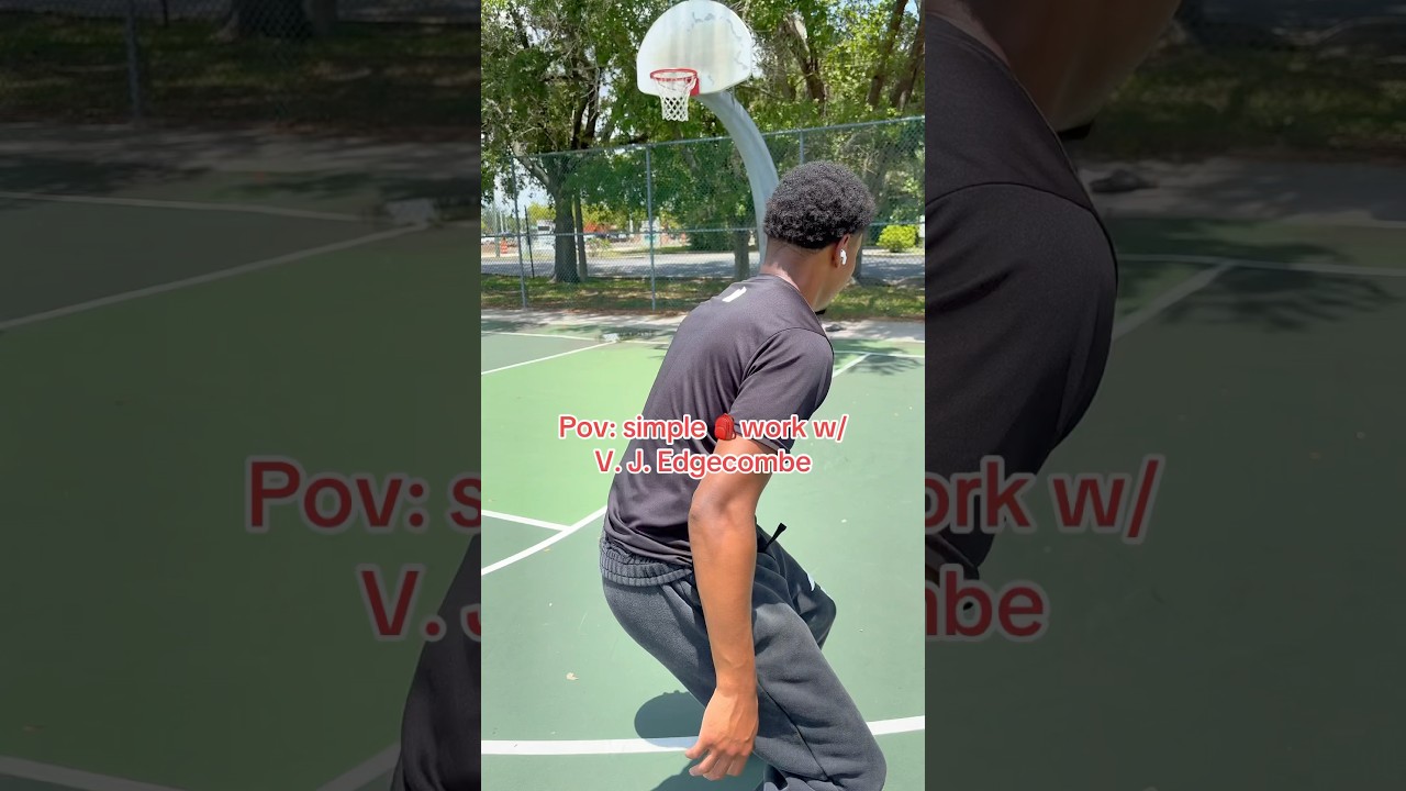 Simple 🎒work w/ V.J. Edgecombe #vjedgecombe #sixers #nba #draft #basketball