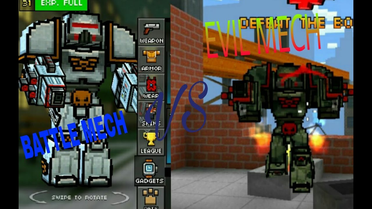 PIXEL GUN 3D - BATTLE MECH VS EVIL MECH