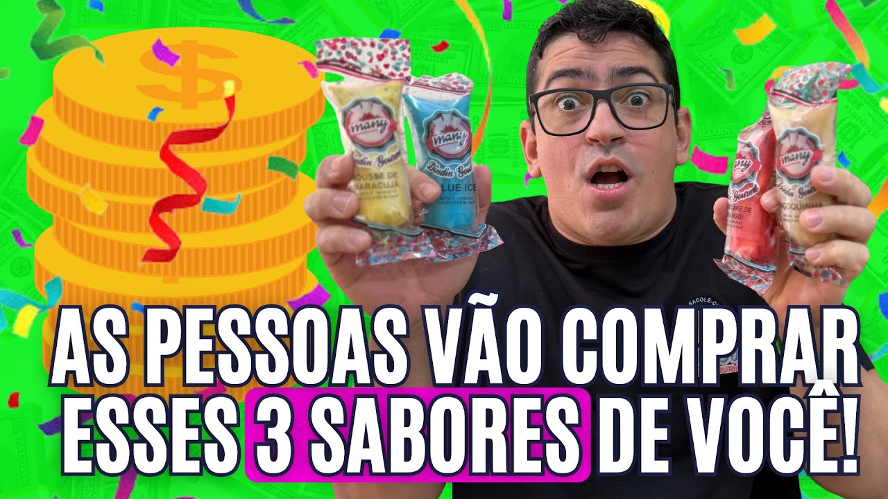 3 sabores de Geladinho / Dindin Gourmet para vender no carnaval pra ganhar dinheiro e ajudar em casa