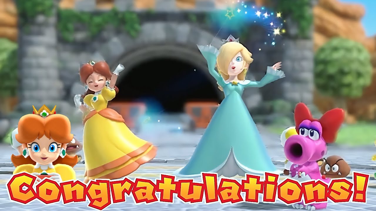 Mario Party Superstars Tag Match Daisy and Rosalina vs Birdo and Donkey Kong