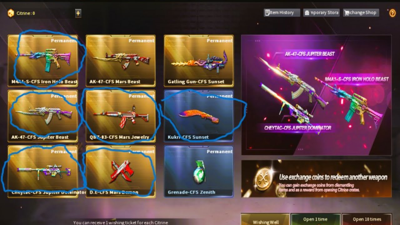 CrossFire West: Citrine. Well 43K ZP Black Market System CFS Weapons🔥