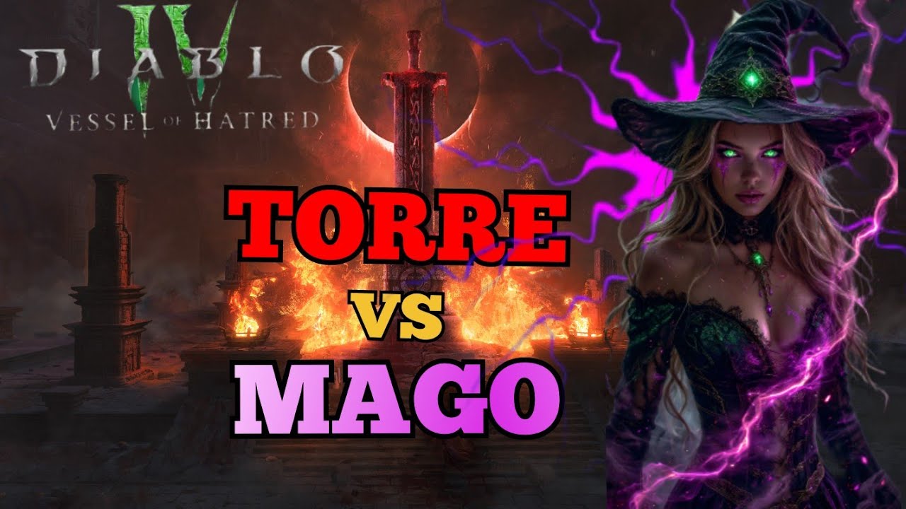 DIABLO 4!  SUBINDO A TORRE COM MINHA  MAGUINHA!!!