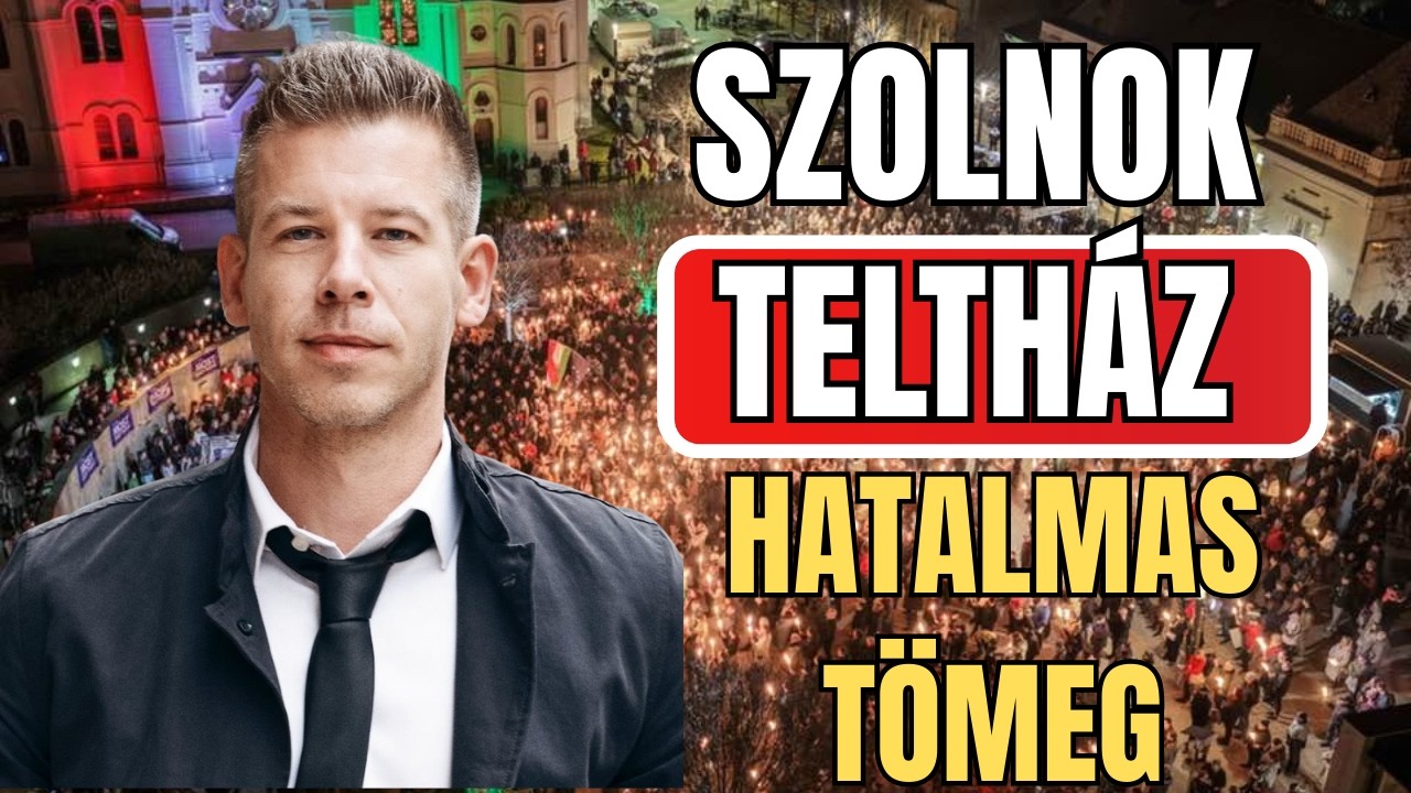Magyar Péter SZOLNOKON – HATALMAS TÖMEG fogadta az országjáráson