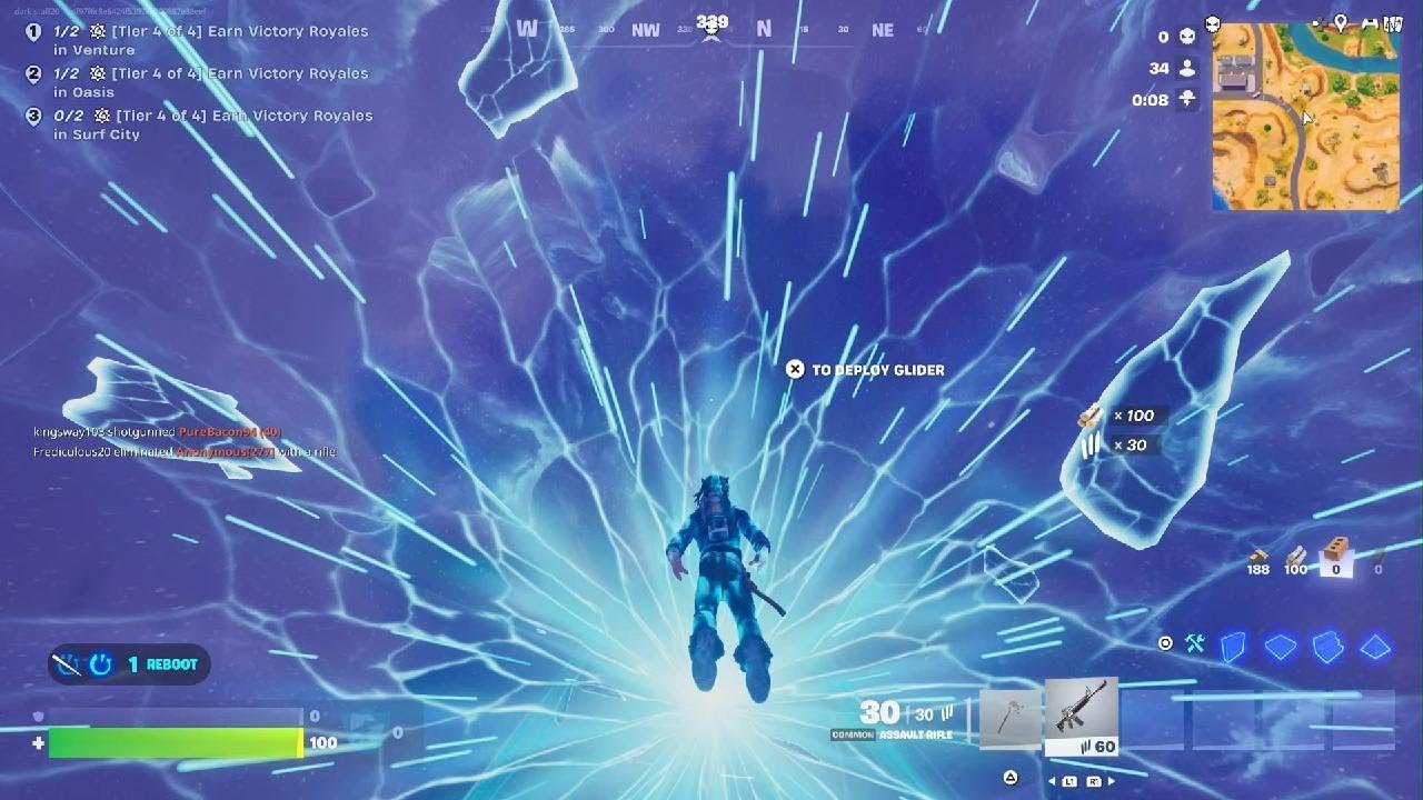Playing Fortnite