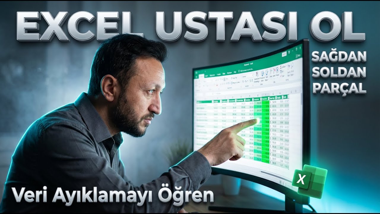 Excel'de Sağdan Soldan Par&ccedil;a Almayı Hemen &Ouml;ğren! #i02