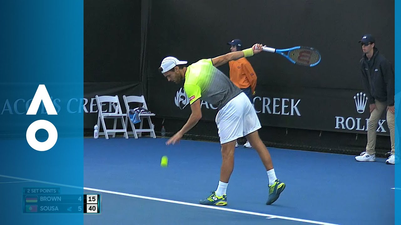 Dustin Brown v Joao Sousa match highlights (1R) | Australian Open 2018