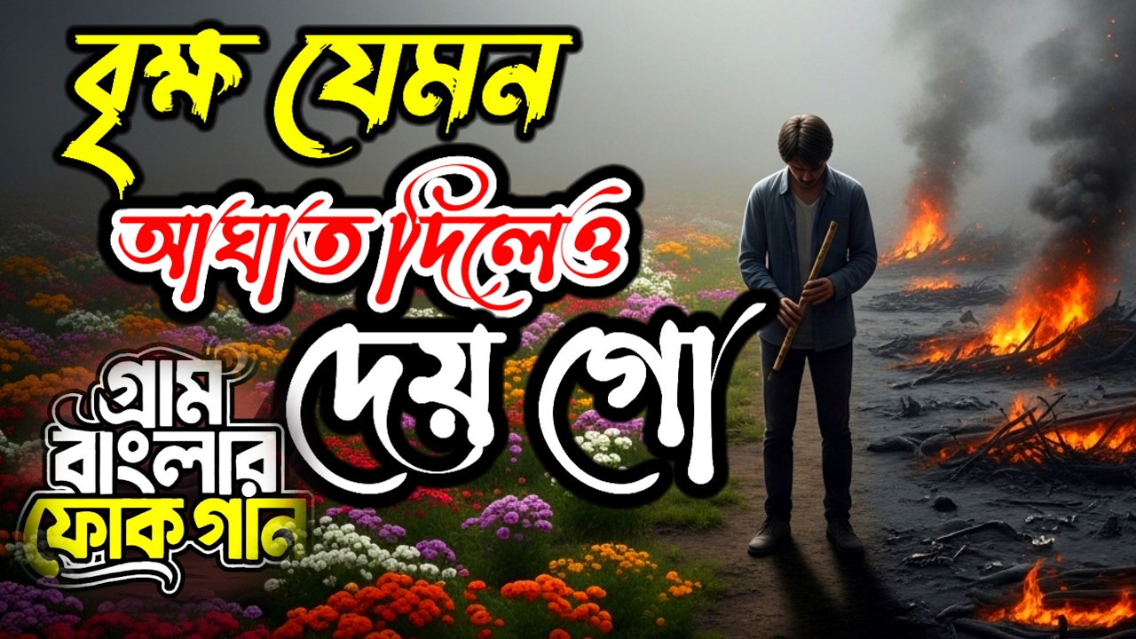 Bangla Song | বৃক্ষ যেমন আঘাত দিলেও দেয় গো তারিফ | bangla folk song | FOLK COVER