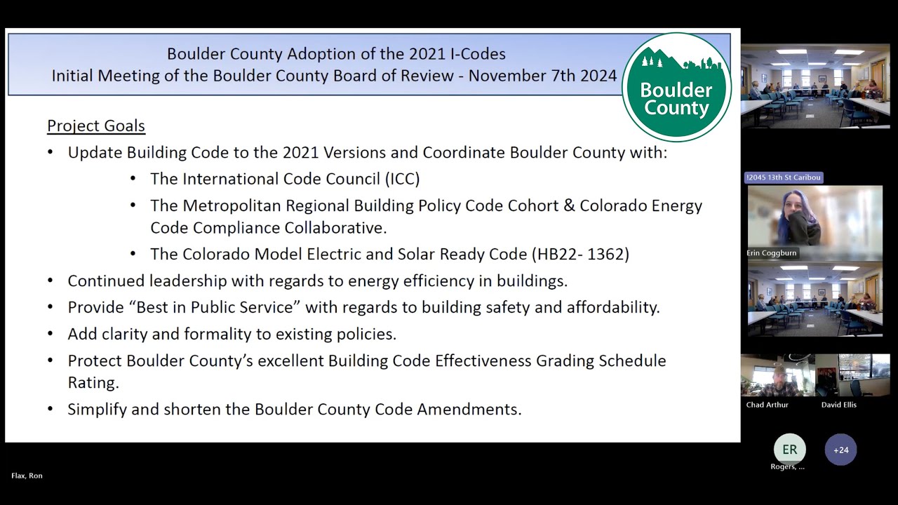 Boulder County Board of Review Public Meeting, Nov. 7, 2024