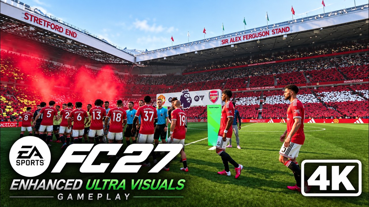 FC27 | УЛЬТРА-ГРАФИКА Геймплей &mdash; Манчестер Юнайтед против Арсенала