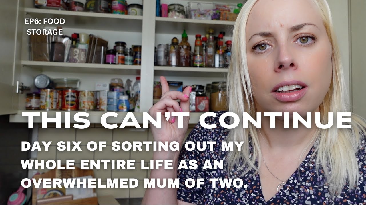 RESET MY WHOLE LIFE: Chatty pantry declutter and organize with me as an overwhelmed UK mum of 2!
