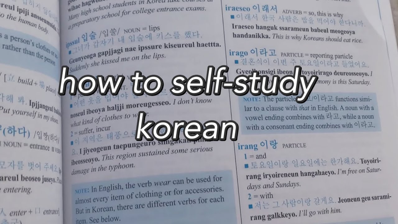 🇰🇷 how to start self studying korean  📚 my top 5 tips