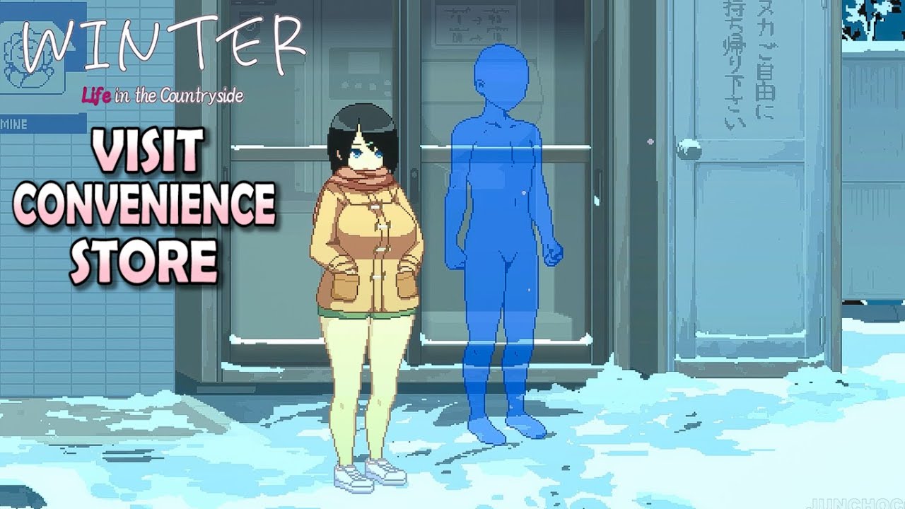 Date with Hazuki At The Convenience Store | WINTER LIFE IN THE COUNTRYSIDE