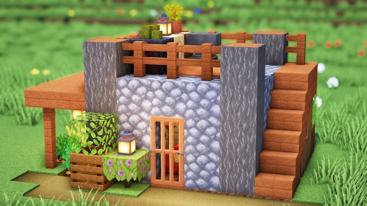 How to Build a Simple Survival House in Minecraft!