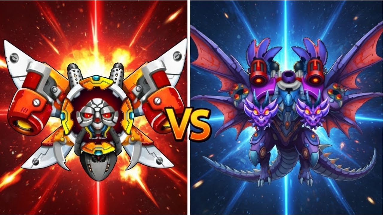 Space Shooter: Galaxy Attack | Boss 5 vs Boss 6 Gameplay (Full Fight)