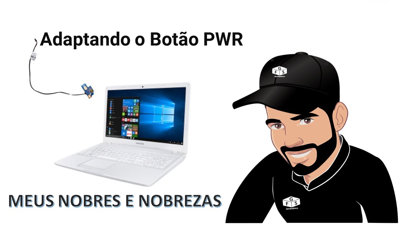 NOTEBOOK SAMSUNG NP300E5K BA41-02501A - ADAPTANDO BOTÃO PWR.