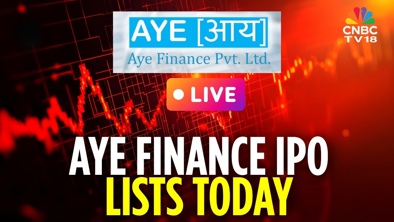Aye Finance IPO Listing LIVE | Shares Of Aye Finance List On NSE & BSE | D-Street Listing | N18L