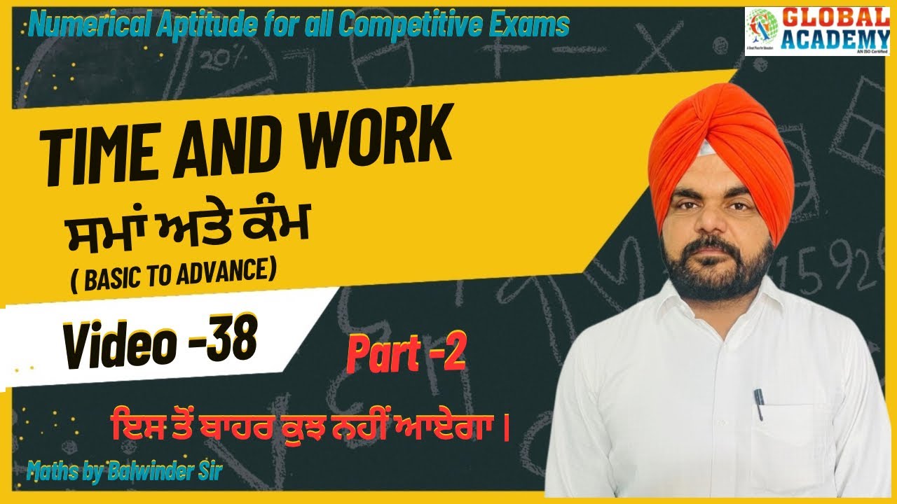 Time and’s work Lecture-1