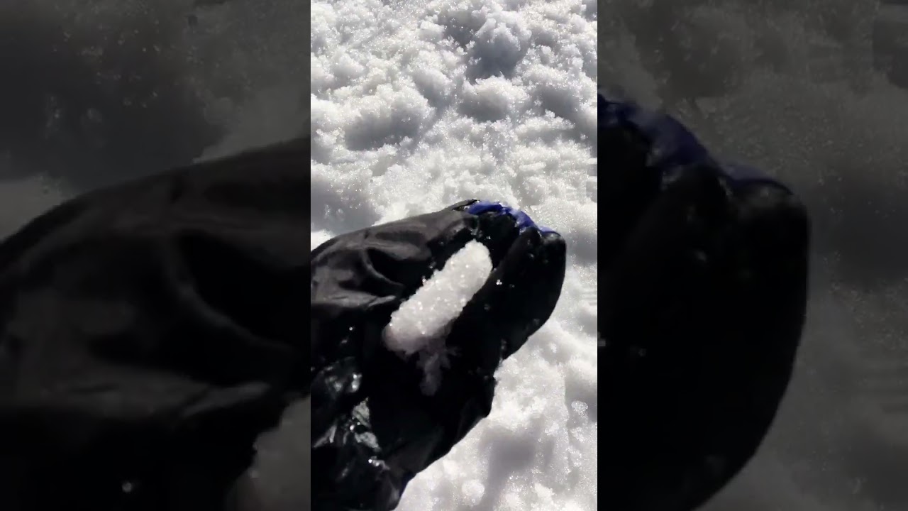 satisfying snow crunch asmr #shorts #satisfying #asmr #winter