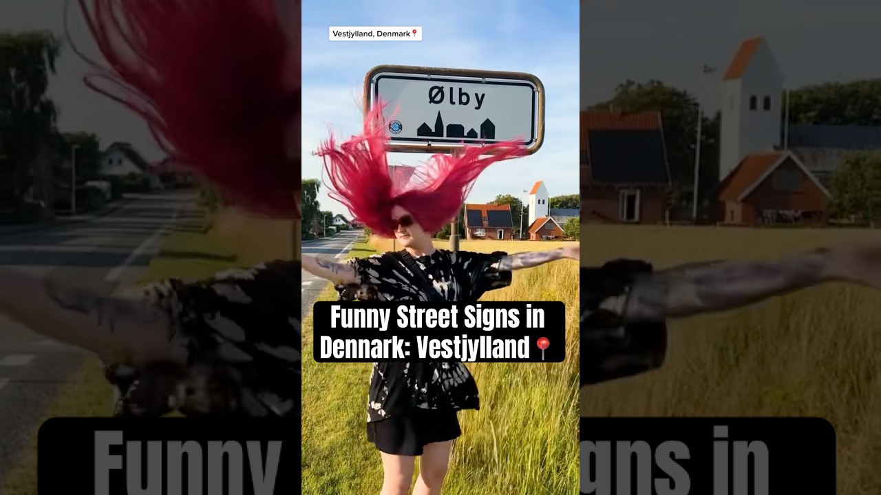 Danish Street Signs: Vestjylland 🇩🇰 #denmark #jylland #language
