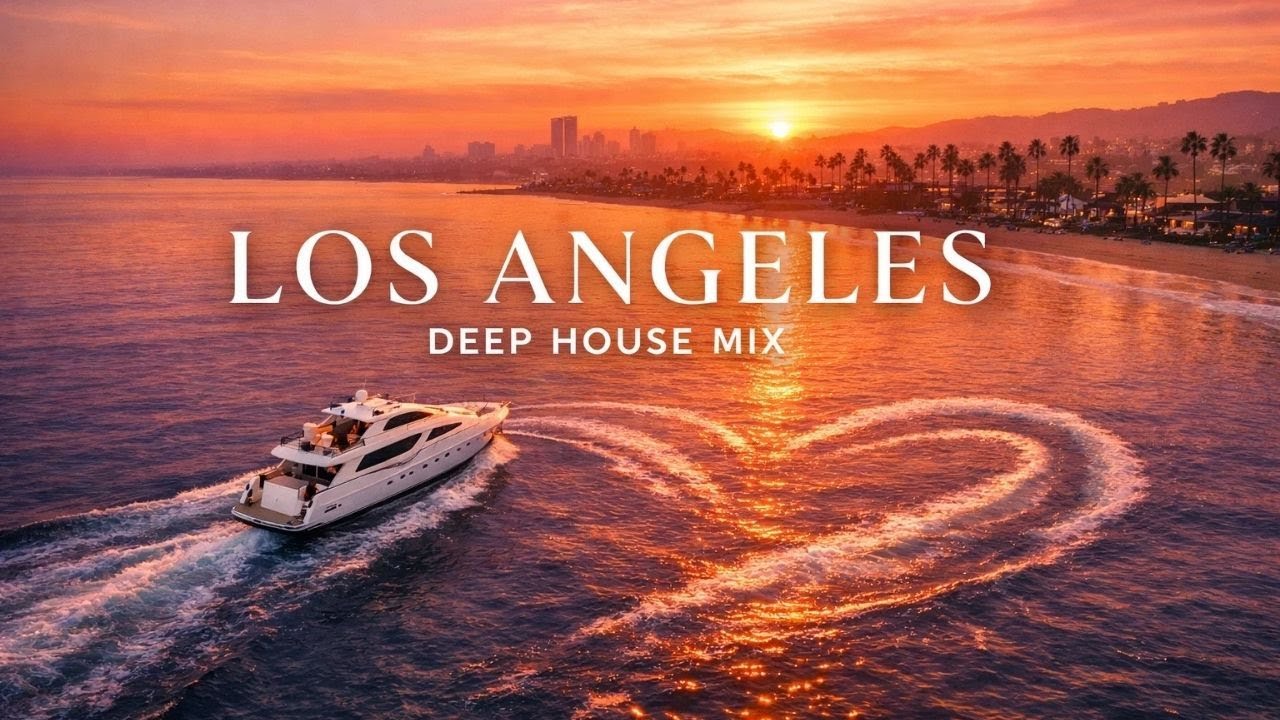 [4K] Los Angeles 🇺🇸 – Sunset Dreams on the West Coast | Deep House Mix #housemusic  #LA #deephouse