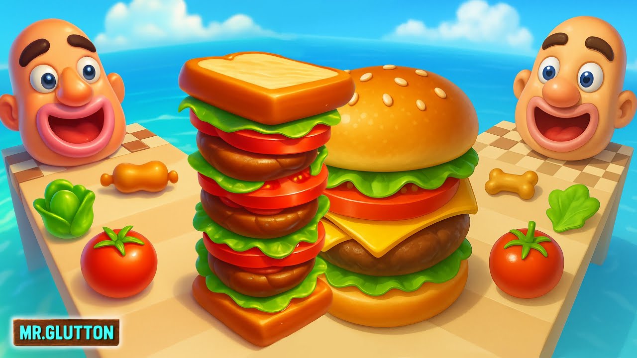 Sandwich Runner VS Burger Master 🍔 ASMR Satisfying Gameplay Walkthrough All  Levels 