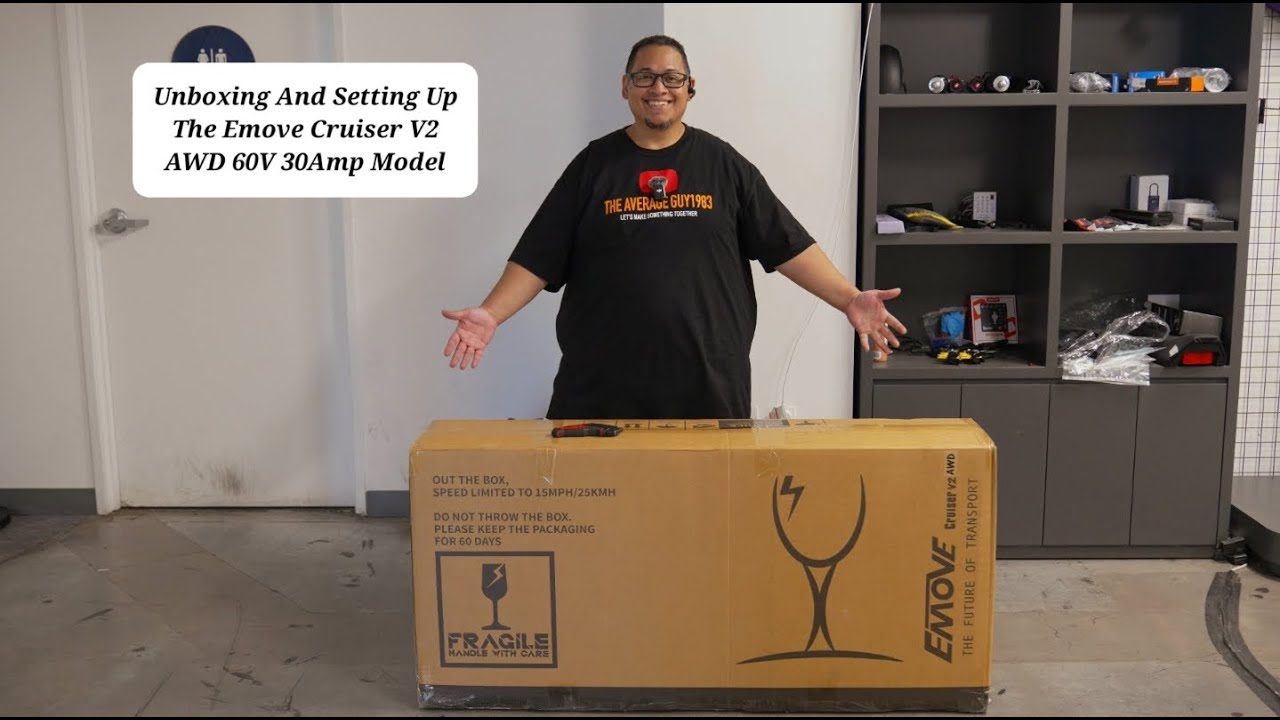 Unboxing & Setting Up The Emove Cruiser V2 AWD 60V 30Ah Model