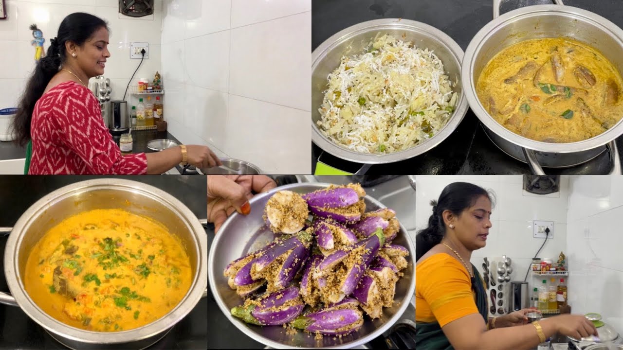 Wednesday | Cooking Vlog | Ennai Kathrikkai Kuzhambu | Cabbage Curry | Hotel Style Vegetable Kurma