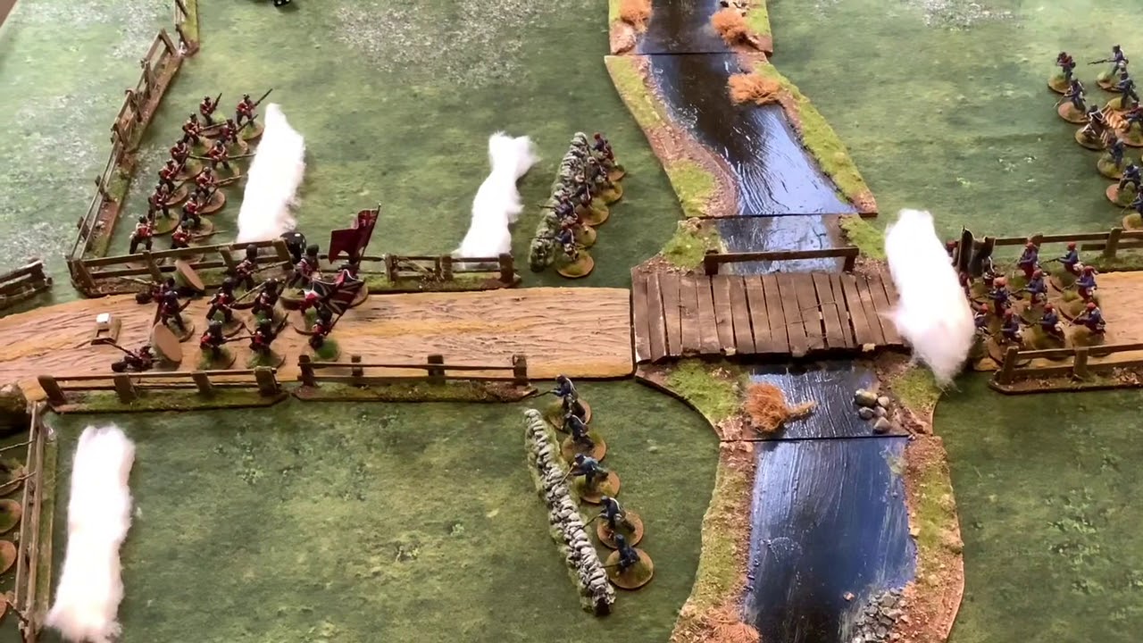 Widow Creek Bridge, A Rebels and Patriots Battle Report, Osprey Games.
