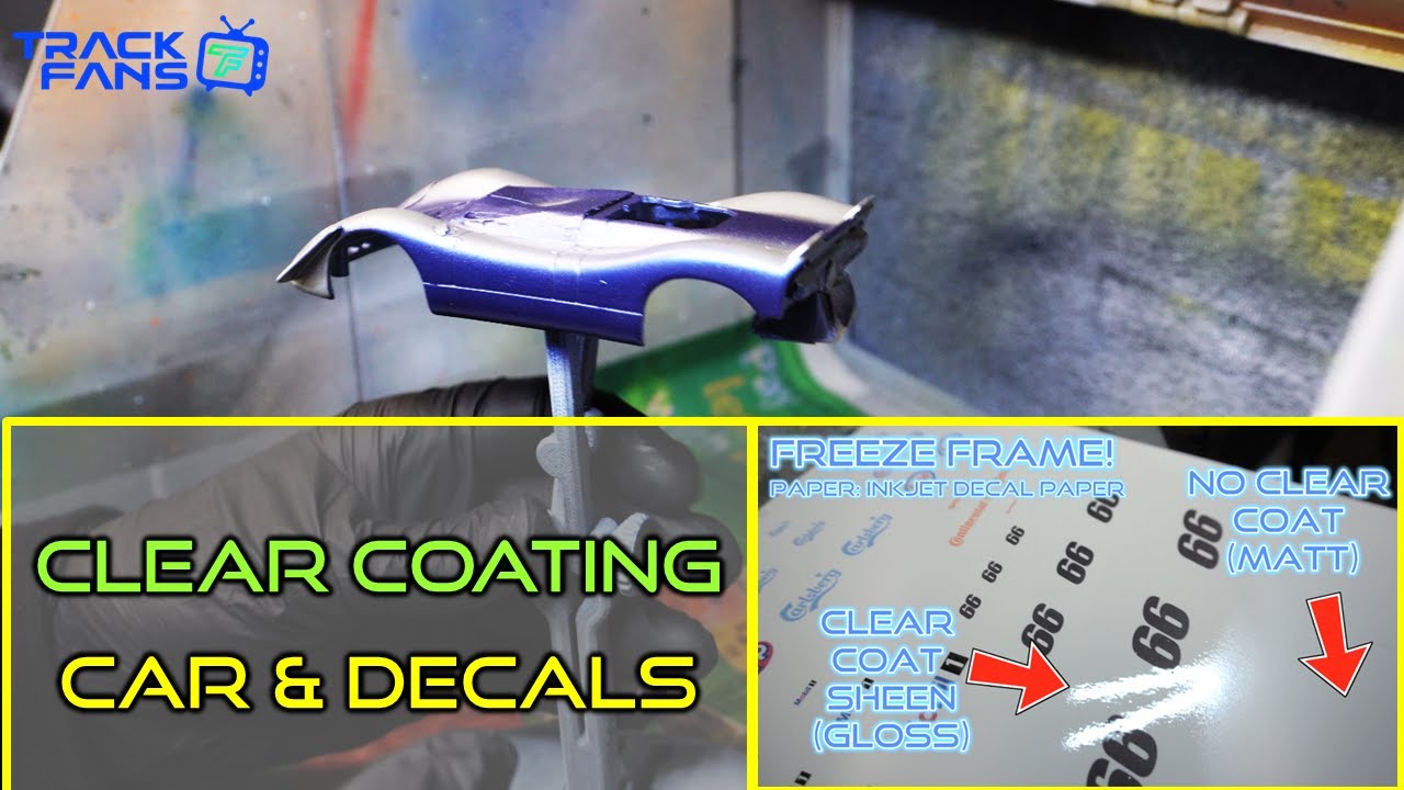 Sealing Waterslide Decals and Clear Coating a Slot Car! #slotcarsforever