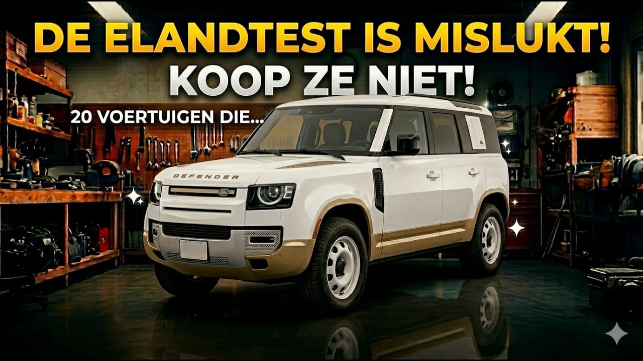 ​20 VOERTUIGEN die de ELANDTEST FAALDEN! KOOP ZE NIET!