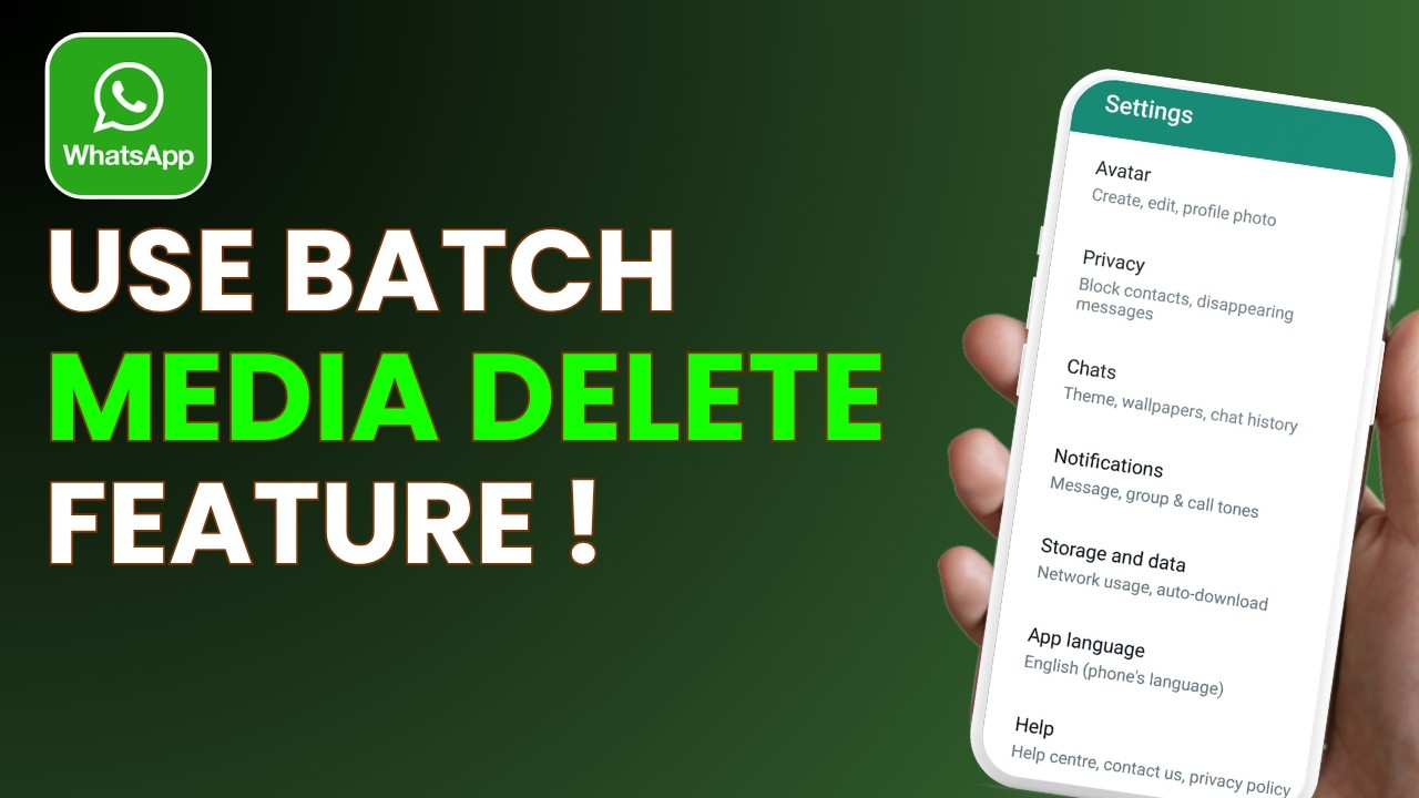 How To Use WhatsApp Batch Media Delete Feature !