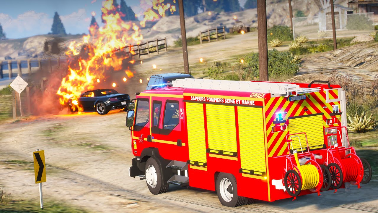 [GTA 5] GROSSE GARDE DANS LA PLUS GRANDE CASERNE DU DÉPARTEMENT | SDIS 77