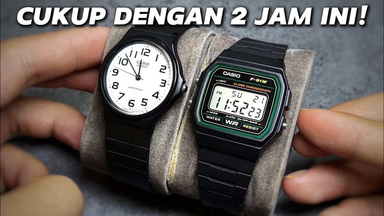 BANGUN KOLEKSI JAM CUKUP DENGAN JAM INI! Casio MQ-24 & Casio F-91W