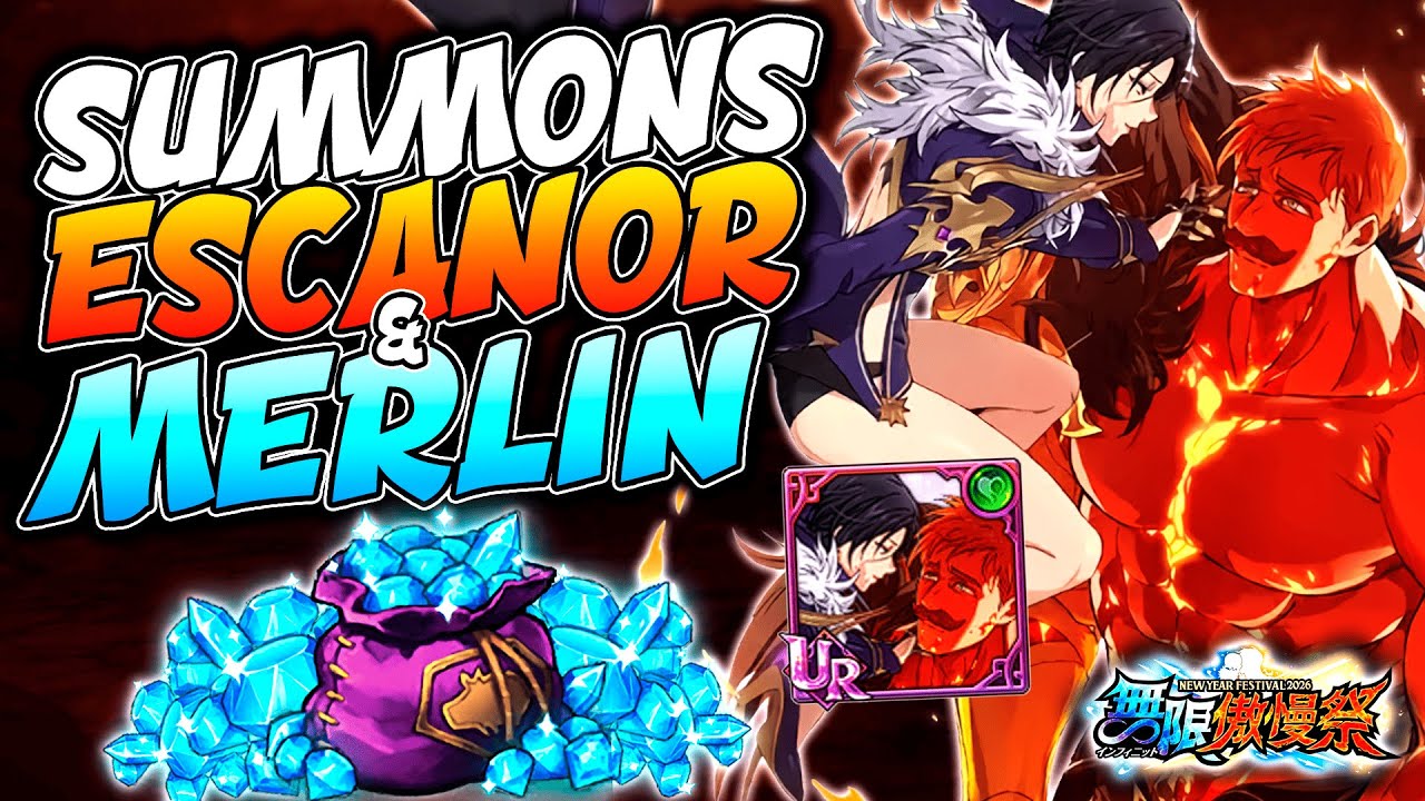 SUMMONS ESCANOR & MERLIN FEST ¡LA SACAMOS 6/6 con 💎900 o ACABO DIRECTO! - 