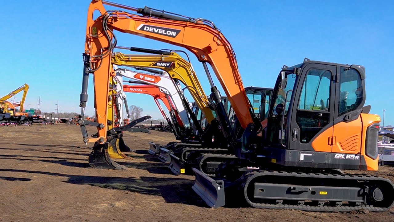 COMPARING KUBOTA, BOBCAT, SANY, AND DEVELON MINI EXCAVATORS