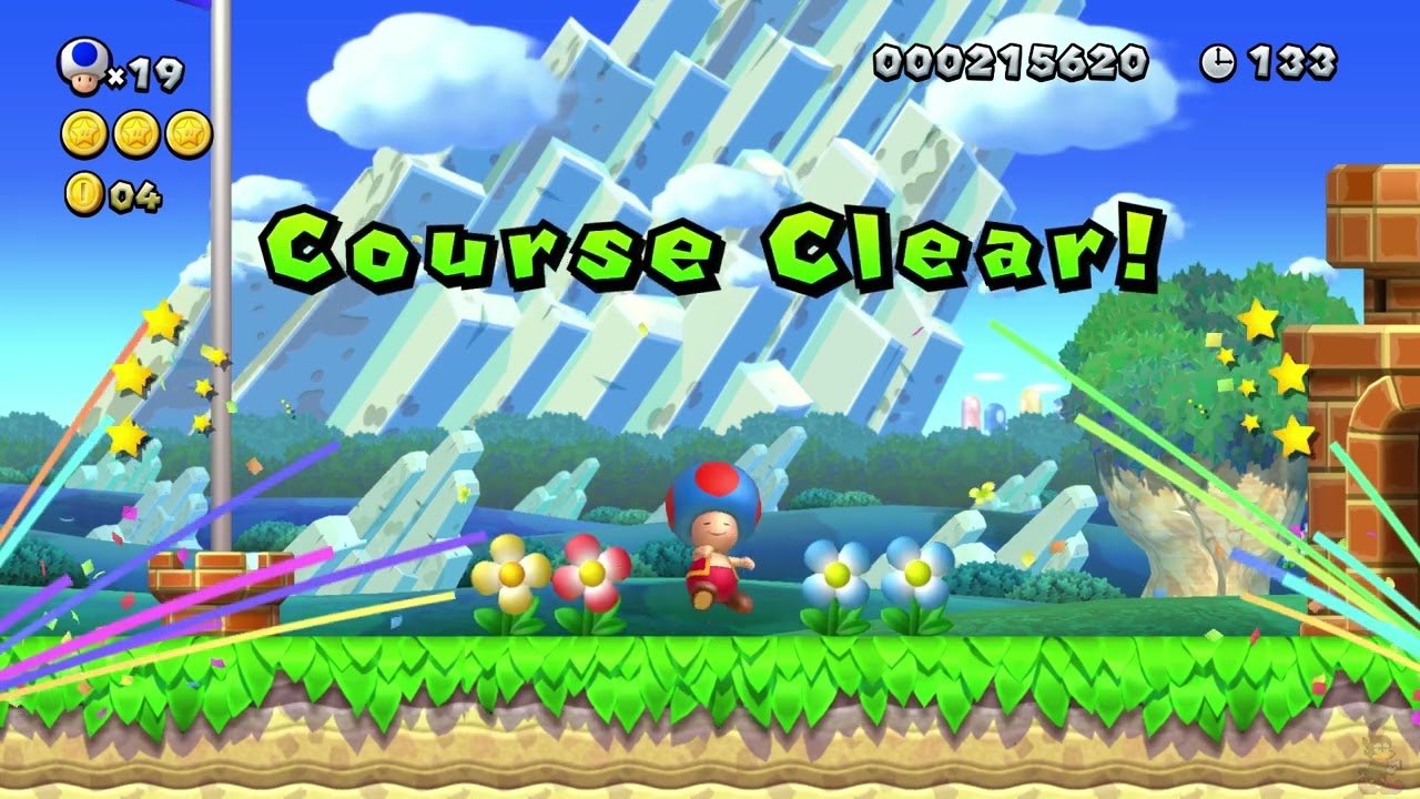 New Super Mario Bros U. Deluxe (02)- Acorn Plains -2: Tilted Tunnels