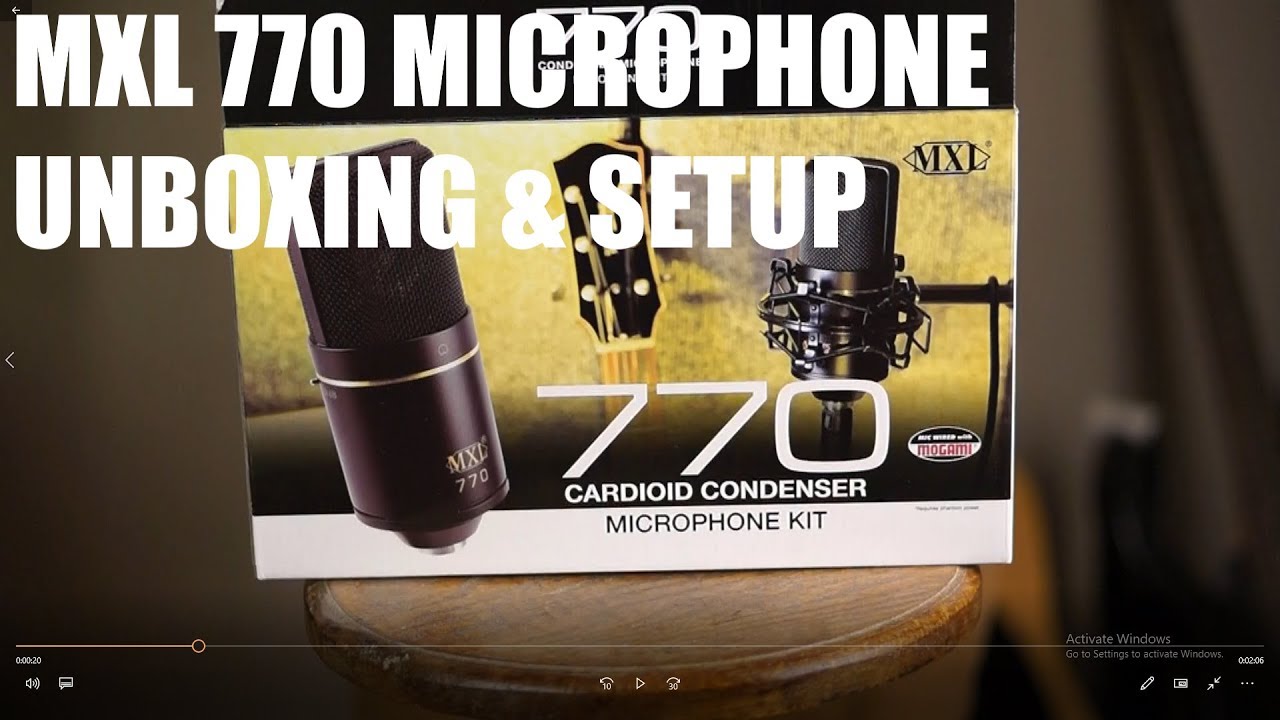 MXL 770 Microphone Unboxing & Setup