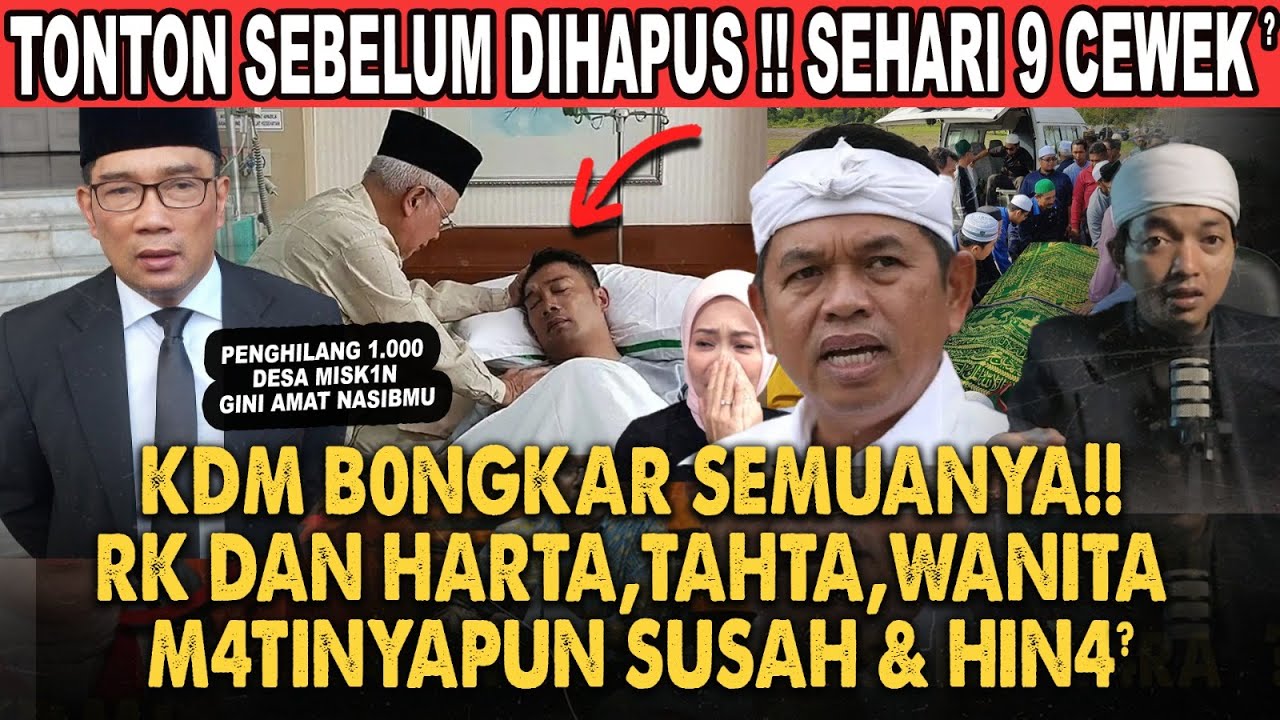 M4MPUSS!! KANG DEDI MULYADI B0NGKAR RIDWAN KAMIL SI PENGHILANG SERIBU DESA MISKIN YANG BERNASIB HIN4