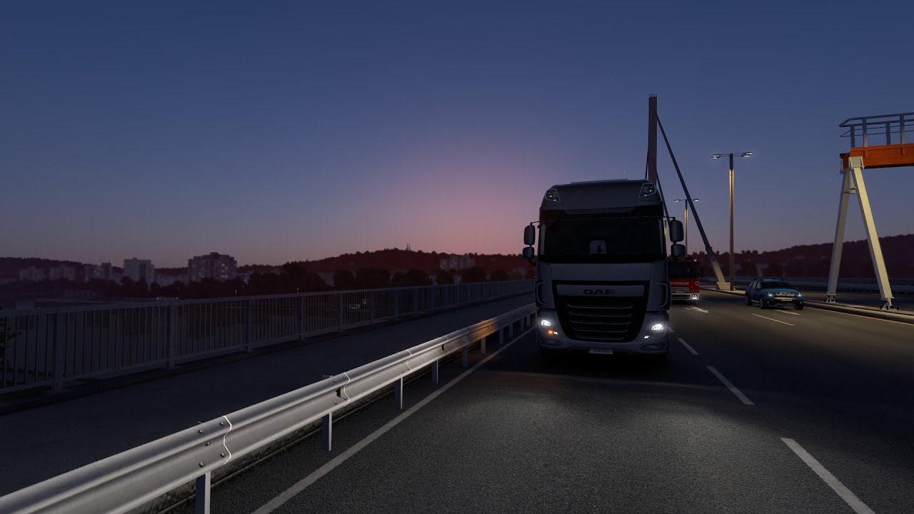 RAINY LATE NIGHT DRIVE ETS2 FALL ASLEEP TO Prague-Salzburg