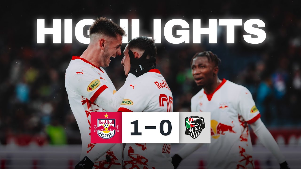 Gloukh entscheidet Regenkrimi: Salzburg &ndash; Wolfsberg | Highlights | 22. Spieltag, ADMIRAL Bundesliga