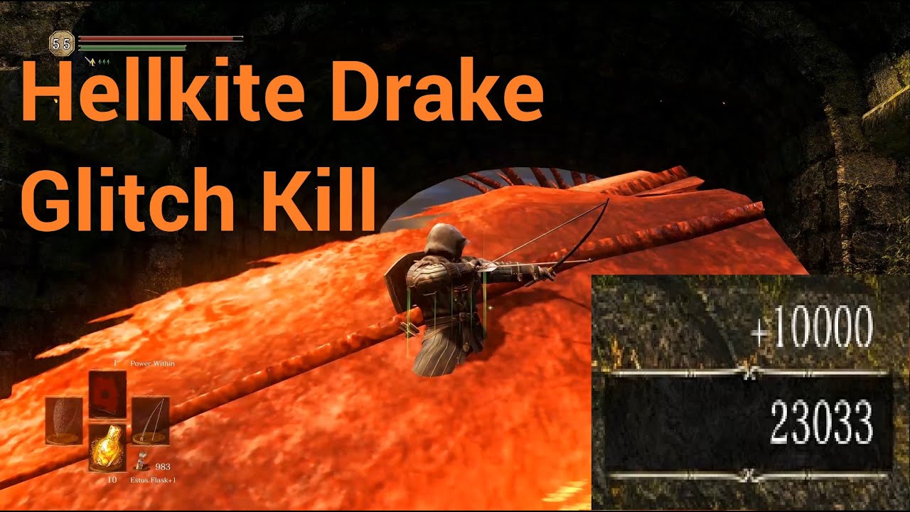 Dark Souls Remastered Hellkite Drake Glitch Kill + Drake Sword (4K HD)